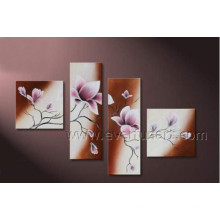 Home Decor Canvas Art Flower Painting (FL4-118)